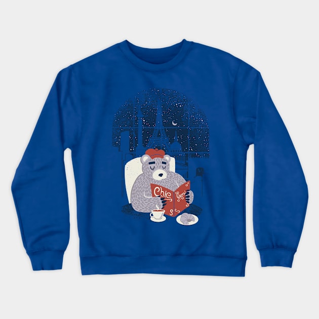 Parisian Bear Crewneck Sweatshirt by Tobe_Fonseca